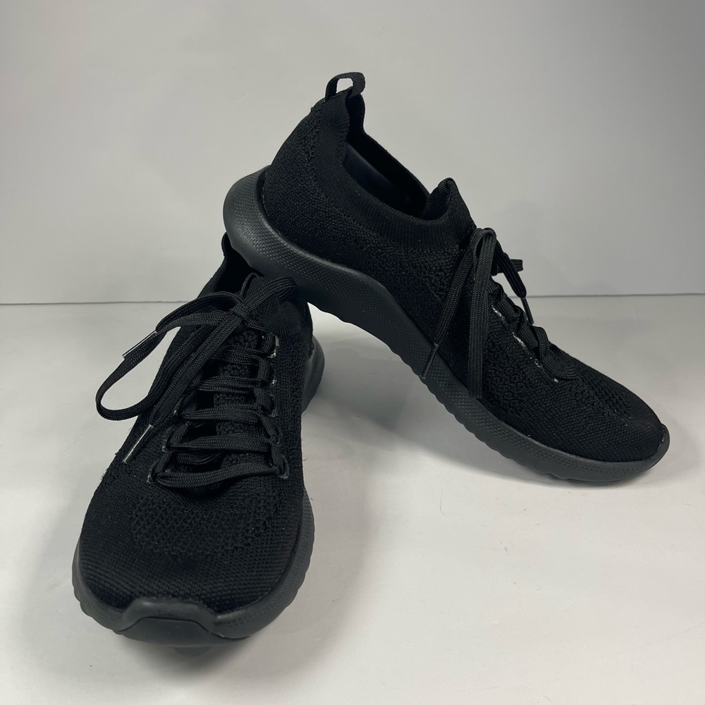 Aetrex Womans Carly Black Sneaker Size US 7.5, EUR 38, AS110W